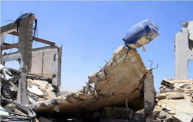 صور الدمار والخراب في غزة في بشهر رمضان 2014