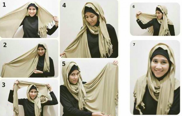 بالصور 12 طريقة جديدة لربط الحجاب 2015 ، بعض الطرق والخطوات للفات الطرح الأنيقة 2015