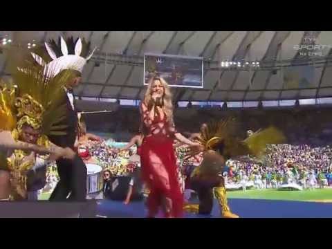 بالفيديو غناء شاكيرا في حفل ختام كأس العالم 2014