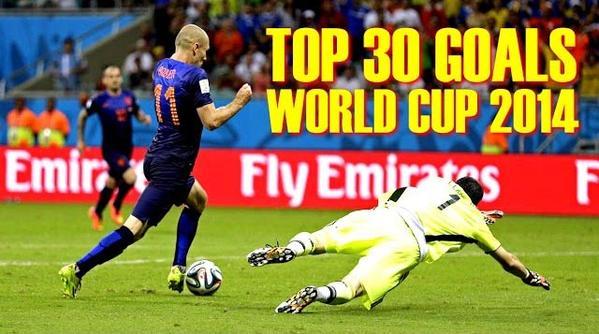 بالفيديو أجمل 30 هدف في مونديال كأس العالم 2014 بالبرازيل