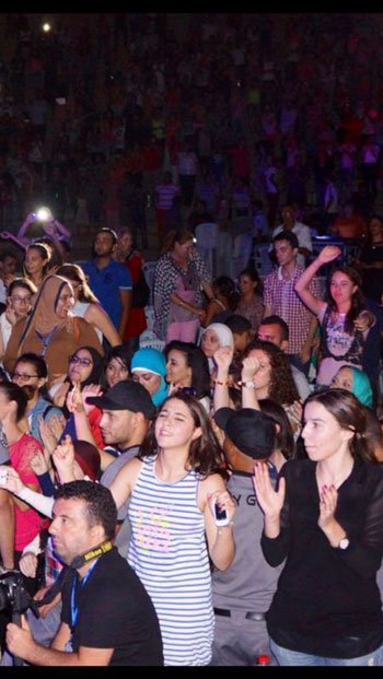 صور حفلة تامر حسني فى مهرجان صفاقس الدولى 2014