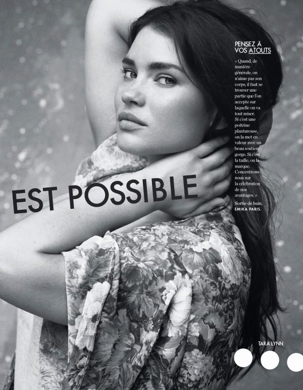 صور تارا لين على مجلة Elle فرنسا 2014