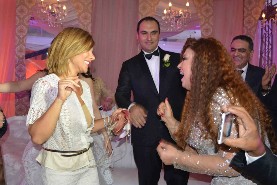 صور أصالة نصري في حفل زفاف هنادي ابنة فيفي عبده 2014