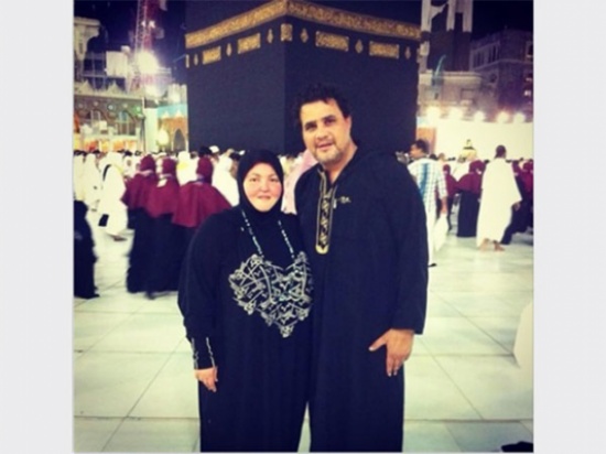 صور مها أحمد مع زوجها مجدي كامل في الحرم المكي