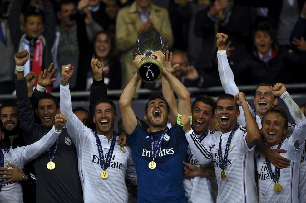 صور تتويج ريال مدريد بلقب بطل كأس السوبر الأوروبي 2014