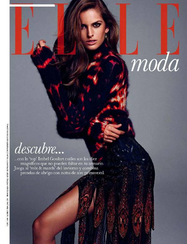 صور إيزابيل جولارت على غلاف مجلة elle اسبانيا سبتمبر 2014