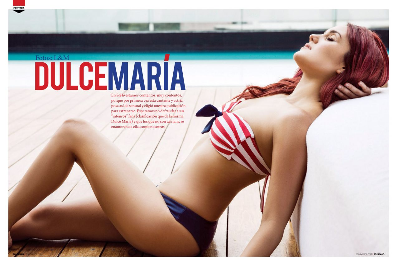 صور دولسي ماريا على غلاف مجلة سوهو المكسيك أغسطس 2014
