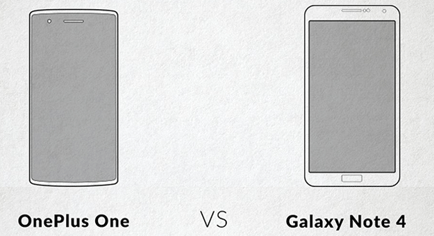 بالصور مقارنة بين هاتف OnePlus وجالاكسى نوت 4