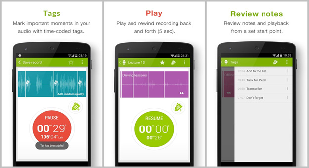 تحميل أفضل 5 تطبيقات للتسجيل على هاتفك الأندرويد 2014