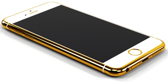 صور هاتف أيفون 6 المرصع بالذهب وبسعر 5995$