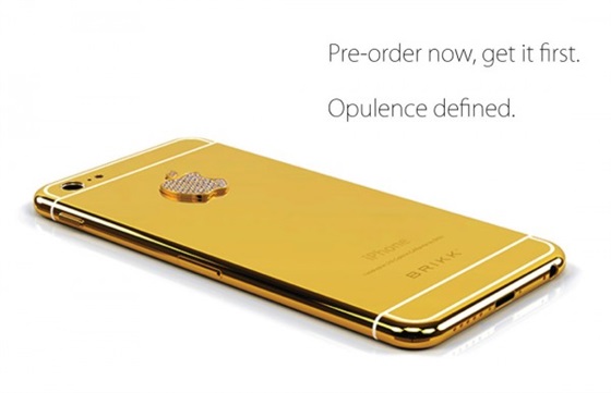 صور هاتف أيفون 6 المرصع بالذهب وبسعر 5995$