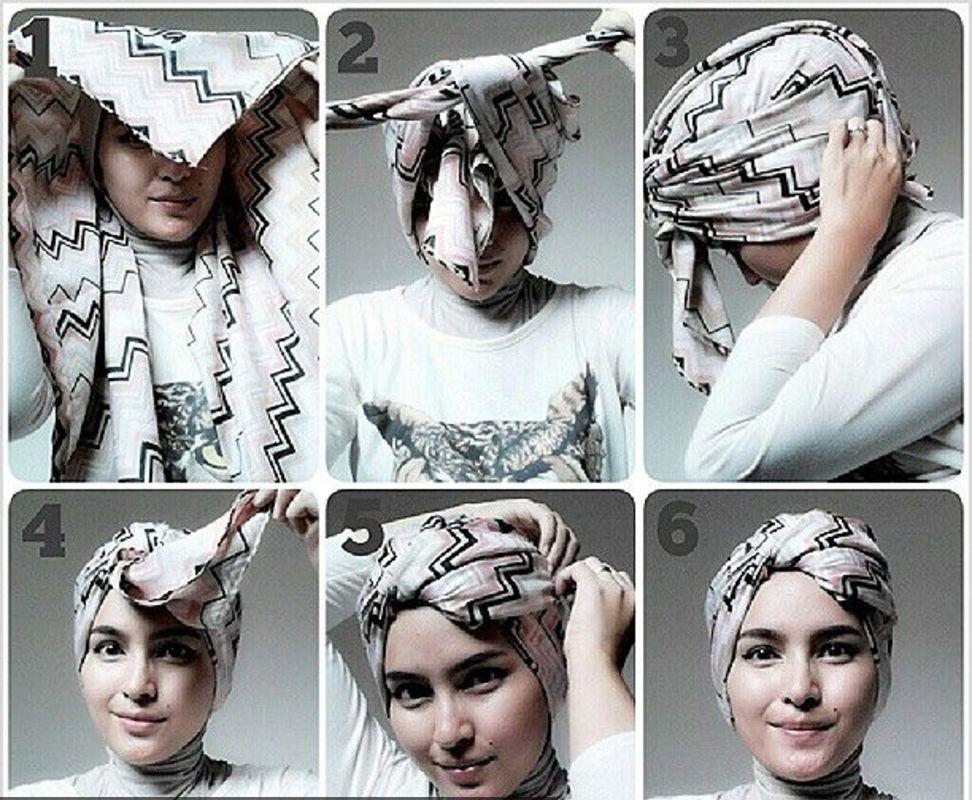 بالصور طريقة عمل لفة طرح التوربان محمود المليجي للمحجبات 2015 بكل سهولة