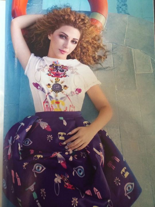 صور ميريام فارس على غلاف مجلة ماري كلير 2014