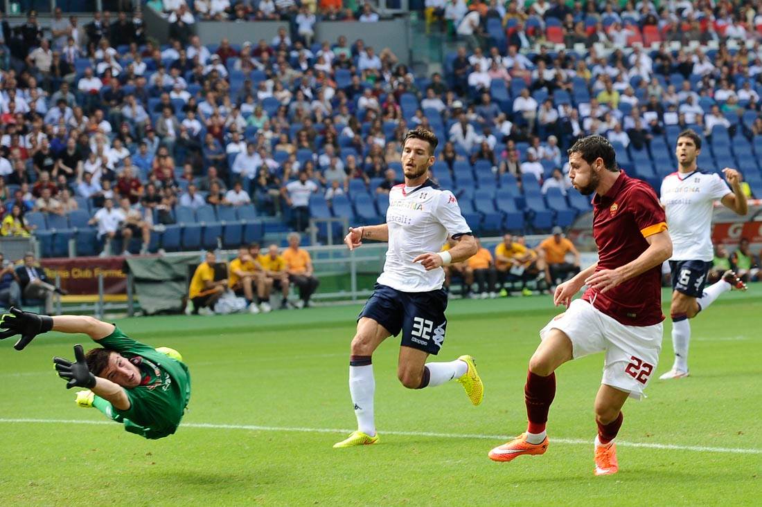 صور مباراة روما وكالياري اليوم الاحد 21-9-2014