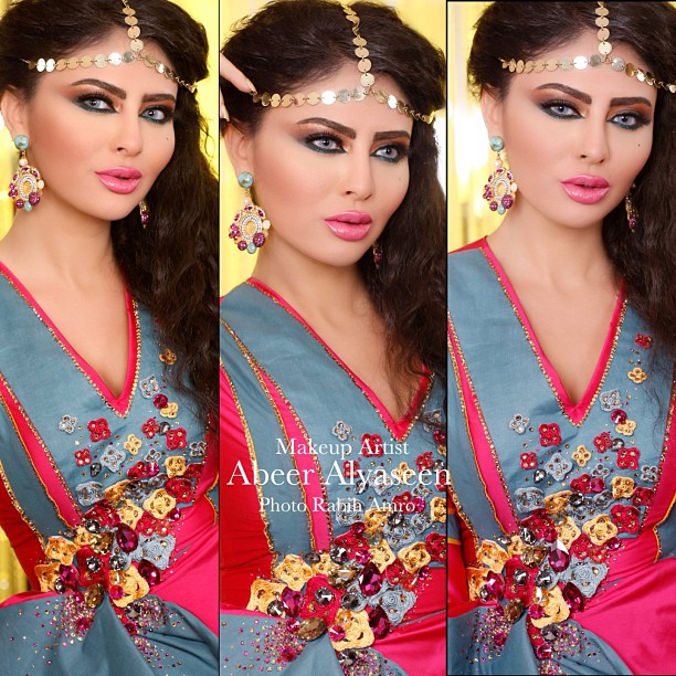 صور أزياء وفساتين مريم حسين 2015 , صور مكياج مريم حسين 2015
