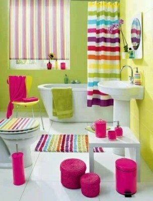 تصاميم حمامات منزلية 2015 , صور حمامات منزلية ملونة مودرن 2015