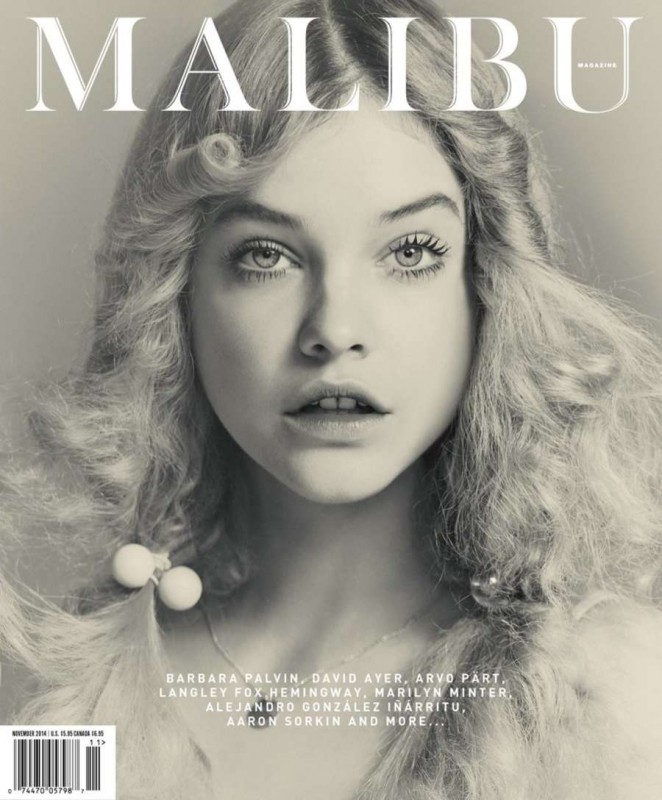 صور بربارا بالفن على مجلة ماليبو نوفمبر 2014