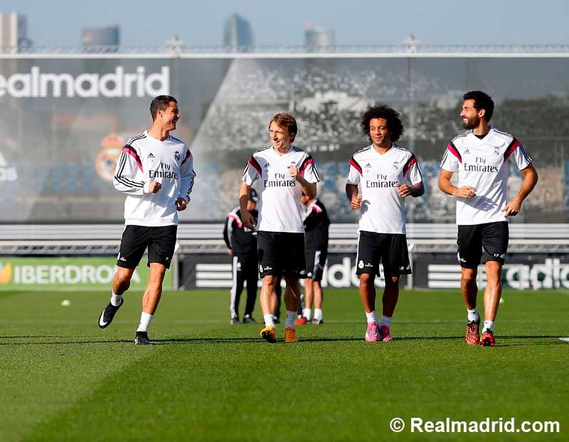 صور تدريبات ريال مدريد استعدادا لمباراة الكلاسيكو مع برشلونة اليوم 25/10/2014