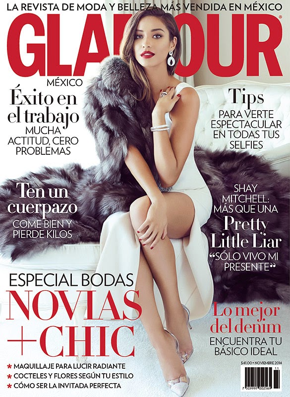 صور شاي ميتشل على مجلة Glamour المكسيك نوفمبر 2014