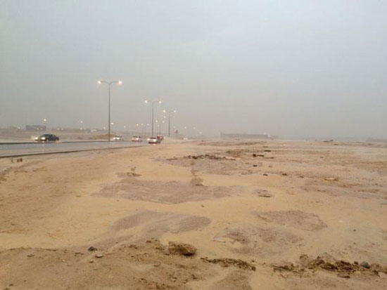 صور امطار وسيول الرياض اليوم الاحد 23-11-2014
