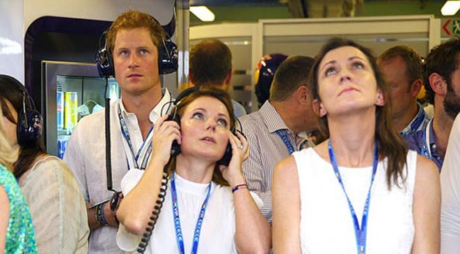 صور الأمير هاري في سباق الفورميولا وان في الإمارات 2014