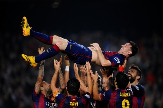 ليونيل ميسي الهداف التاريخي في دوري أبطال أوروبا 2015