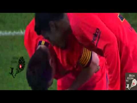 بالفيديو لحظة ضرب ميسي في مباراة فالنسيا اليوم الاحد 30-11-2014