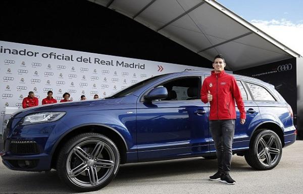 اودي تقدم سيارات لجميع لاعبي ريال مدريد امس الاثنين