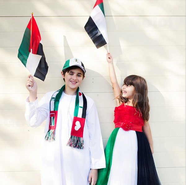 صور جويل ماردينيان وهي تحتفل بالعيد الوطني لدولة الإمارات