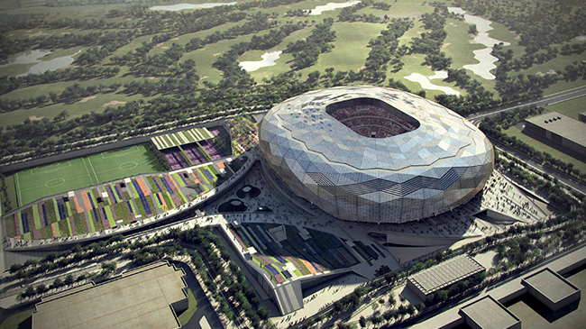صور تصميم استاد مؤسسة قطر كأس العالم 2022
