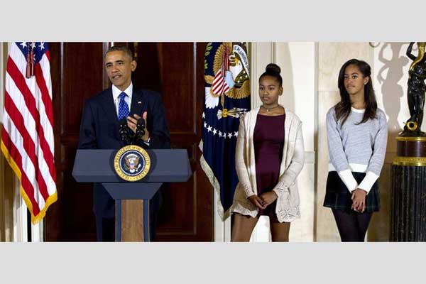 صور بنات الرئيس الأمريكي باراك أوباما 2015