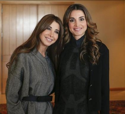 صور نانسي عجرم مع الملكة رانيا العبدالله