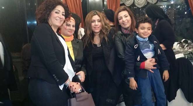 صور صفاء مغربي مع وفاء عامر وشقيقتها آيتن عامر 2015