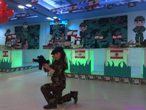 صور الاعلامية رابعة الزيات بزي الجيش اللبناني 2015