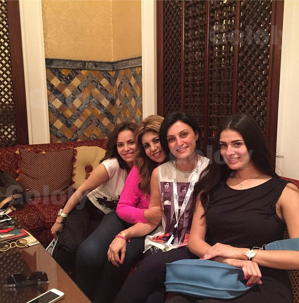 صور شذى حسون مع نجوم وفنانين مصر في دبي 2014