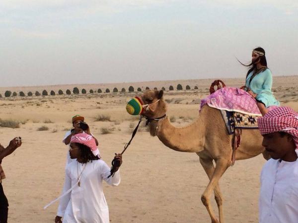 صور لاميتا فرنجية باللوك البدوي في دبي 2015