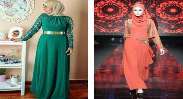 بالصور  نصائح للمحجبات عند ارتداء فستان سورايه 2015