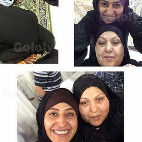 صور شجون الهاجري وهي تؤدي مناسك العمرة , صور شجون الهاجري بالحجاب 2015