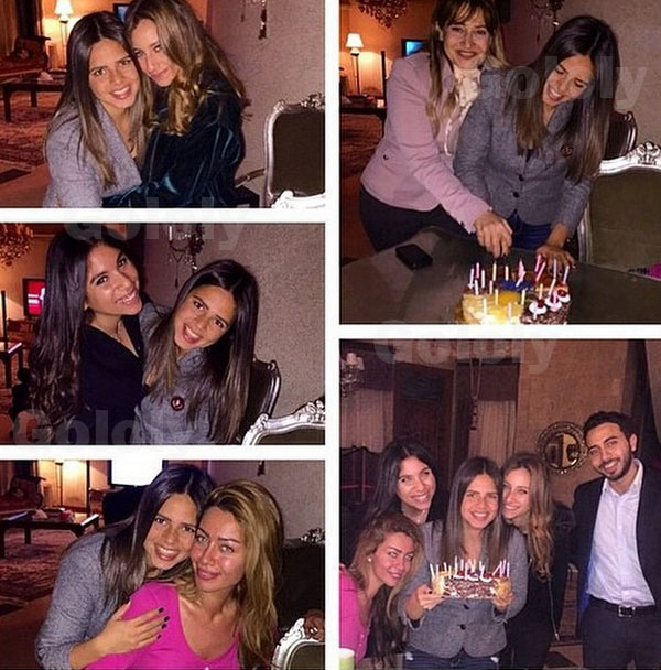 صور غادة عبدالرازق وهي تحتفل بعيد ميلاد لميس ابنة شقيقتها 2014