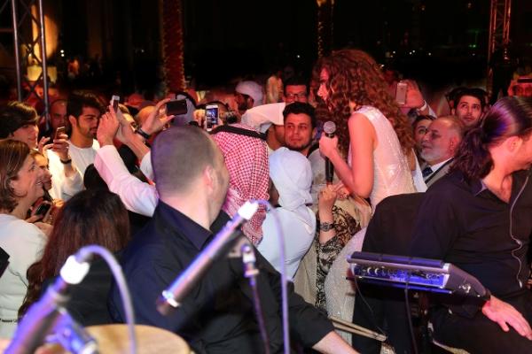 صور حفلة ميريام فارس لصالح شركة بورش في ابوظبي ديسمبر 2014