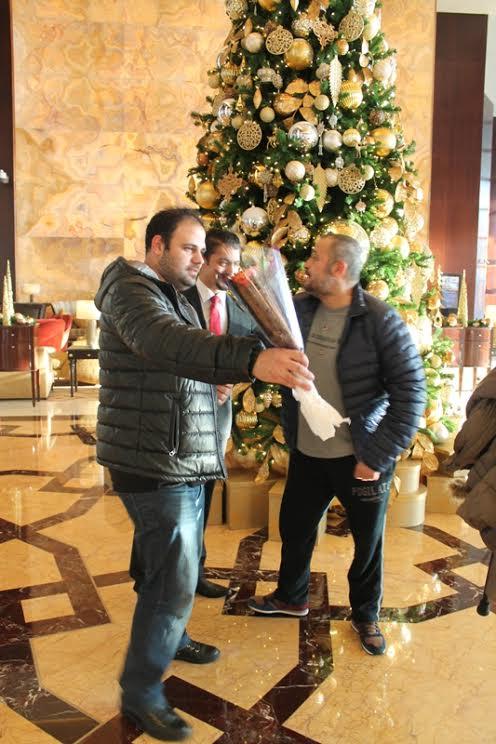 صور وصول جورج وسوف الى دبي لاحياء حفلة رأس السنة 2015