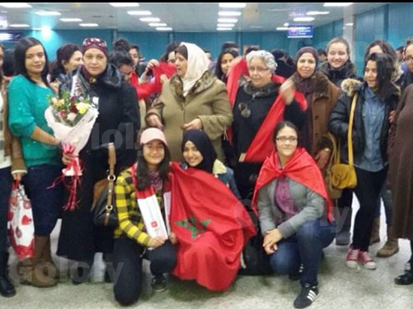 صور استقبال غادة الجريدي في مطار قرطاج الدولي بتونس