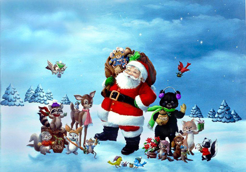 صور بطاقات وخلفيات بابا نويل 2020 , صور سانتا كلوز راس السنة 2020