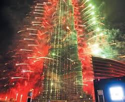 بالفيديو احتفال امارة دبي بليلة رأس السنة 2015