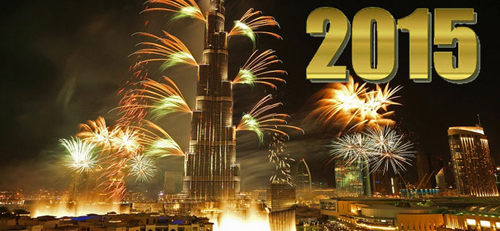 بالفيديو برج خليفة يتحول الى أكبر شاشة مضيئة بالعالم 2015 led