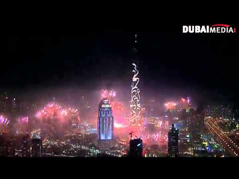 بالفيديو دبي تبهر العالم بعروض في ليلة رأس السنة 2015