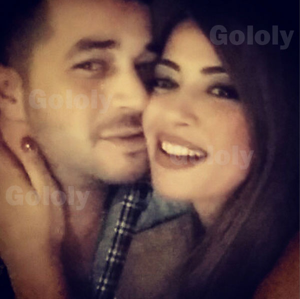صور داليا مصطفى وهي تحتفل بالسنة الجديدة 2015 مع زوجها