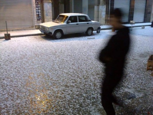 صور تساقط الثلوج في الإسكندرية اليوم 7-1-2015