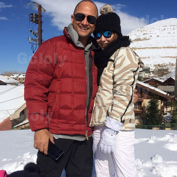 صور نانسي عجرم مع زوجها فادي هاشم في جبال لبنان 2015