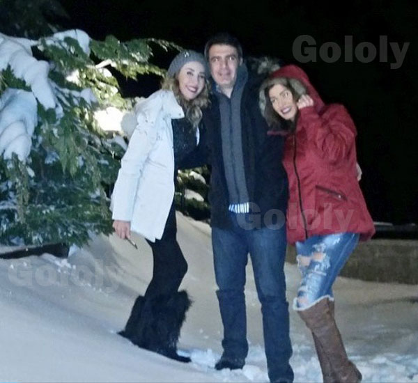 صور نادين الراسي مع أصدقائها في فاريا 2015